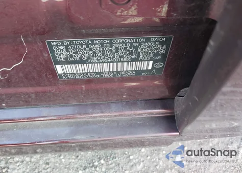 2004 Lexus Gs 430 из США, поврежденный, VIN JT8BL69S440015855